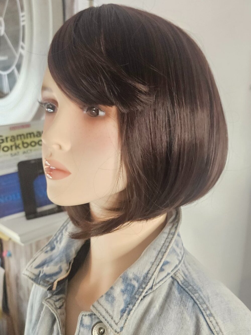 Natural Looking Lock-In-Style Rich Brunette Synthetic Soft Hair Wig